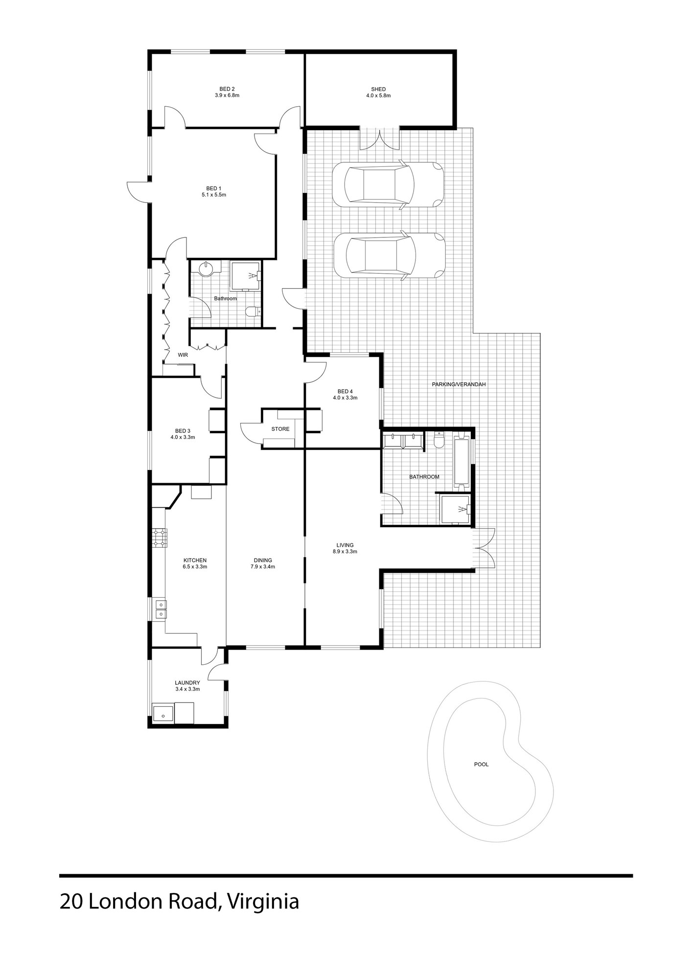 20 London Road, Virginia For Sale by Farmbuy.com - floorplan 1