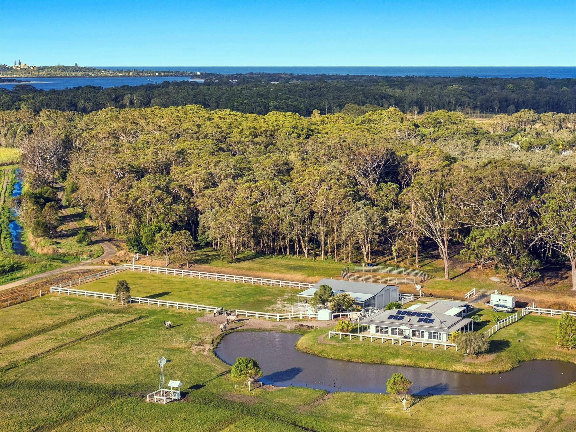 Farm For Sale - NSW - Keith Hall - 2478 - Equine Coastal Haven - Hampton-Style Home on Large Acreage Near South Ballina Beach 