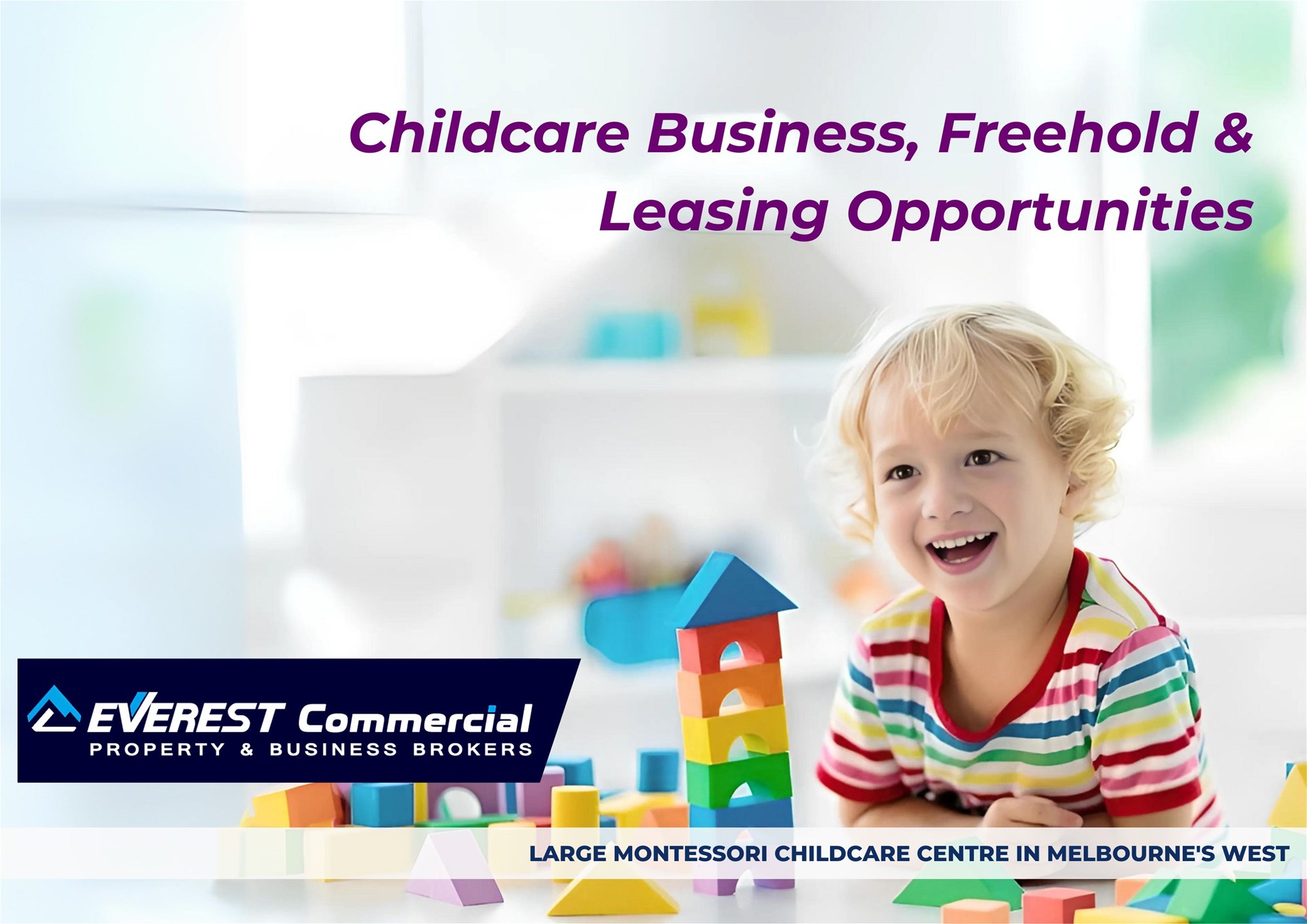-- ON HOLD -- 120 Places Large Montessori Childcare Centre in Melbourne's West business listing