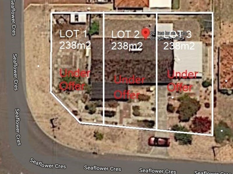 Three subdivided strata blocks of 238m2 each