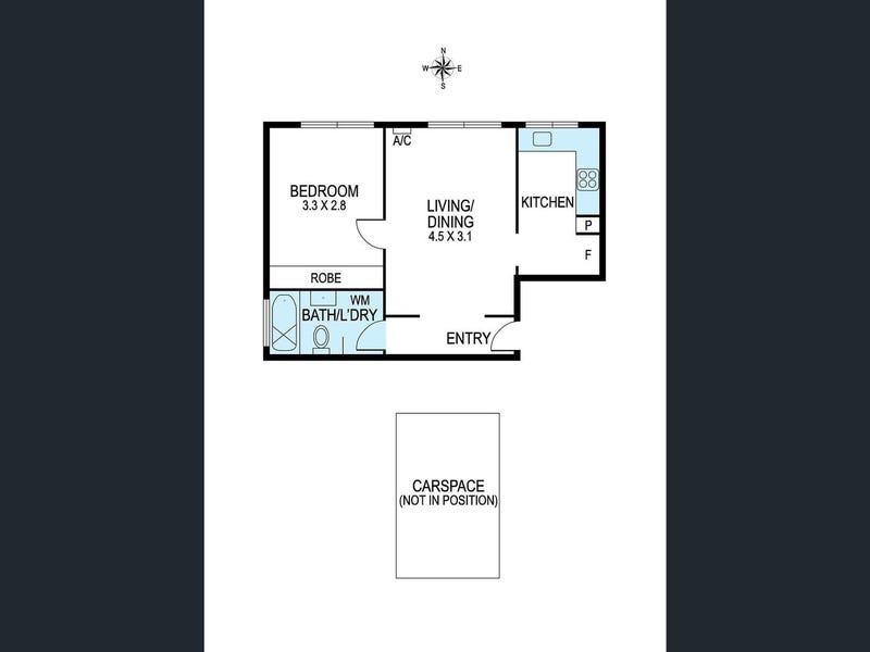 Unfurnished 1 bedroom apartment for 5