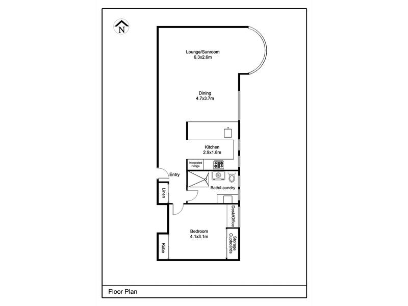 Spacious One Bedroom Unit By 7