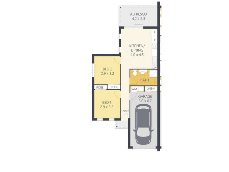 Modern 2 Bd Duplex in 6