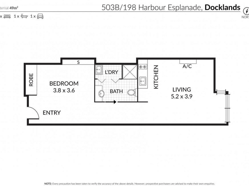 Docklands Waterfront 1-Bed Residence with 17