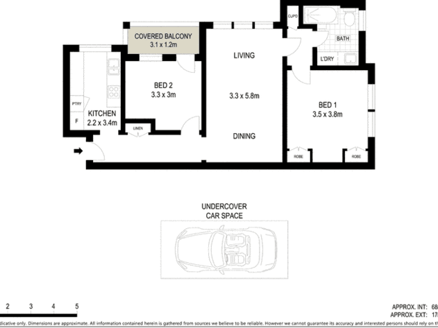 Bright and spacious 2 bedroom 8