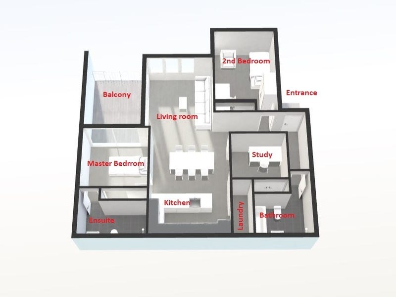 Brand new apartment with 2.5 4