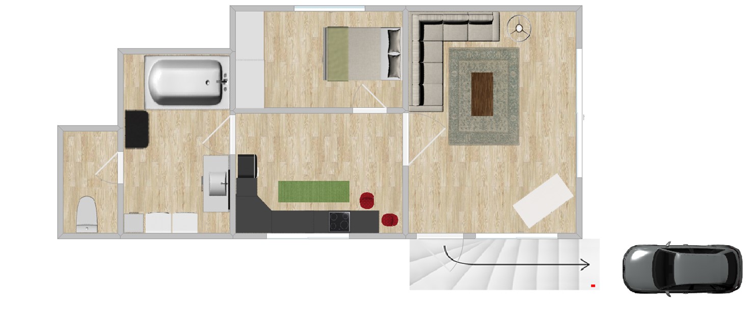 FULLY FURNISHED SELF CONTAINED ONE 18