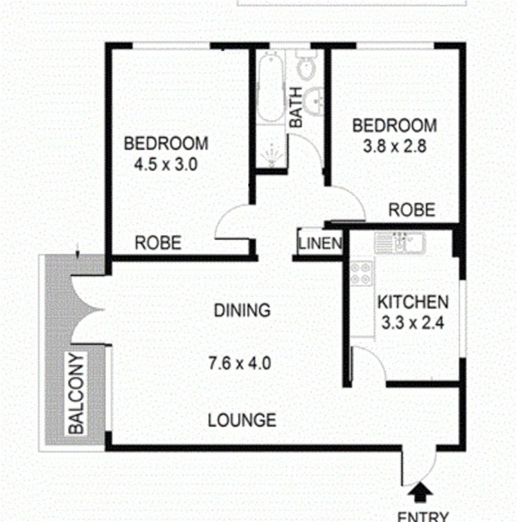 Spacious Two bedroom Unit In 6
