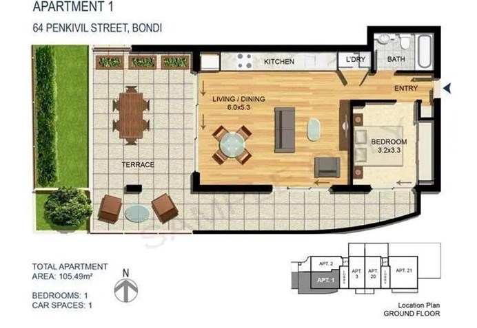 North-Facing Designer Apartment in Enviable 4