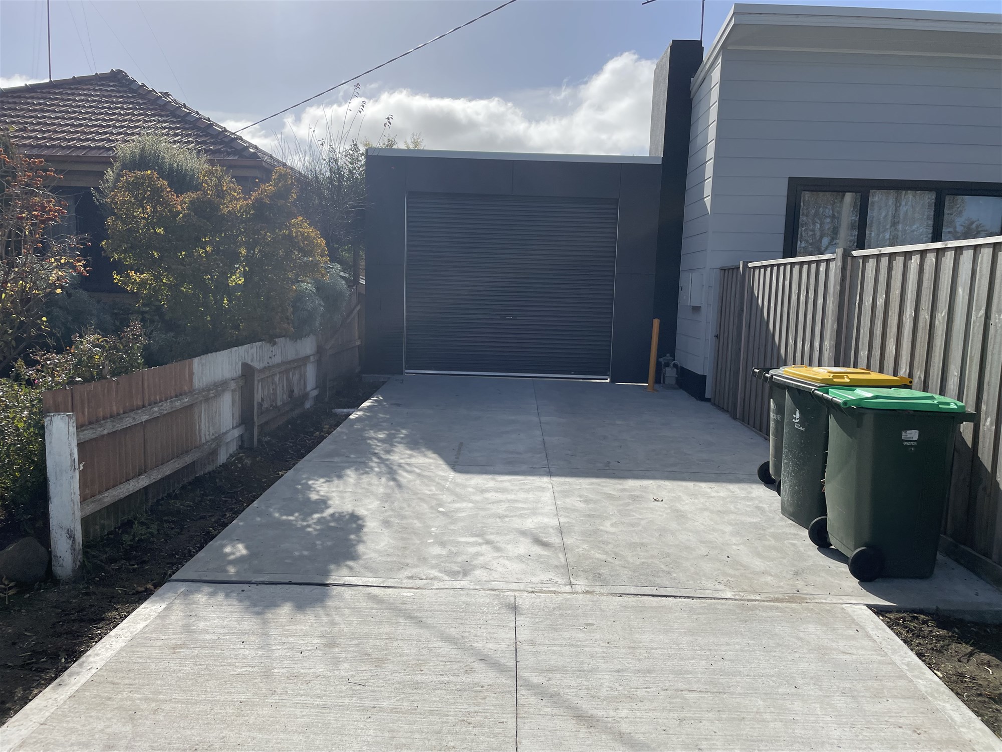 2 driveways both secured. Suitable 22