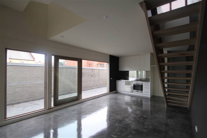 modern loft apartment with tree 21