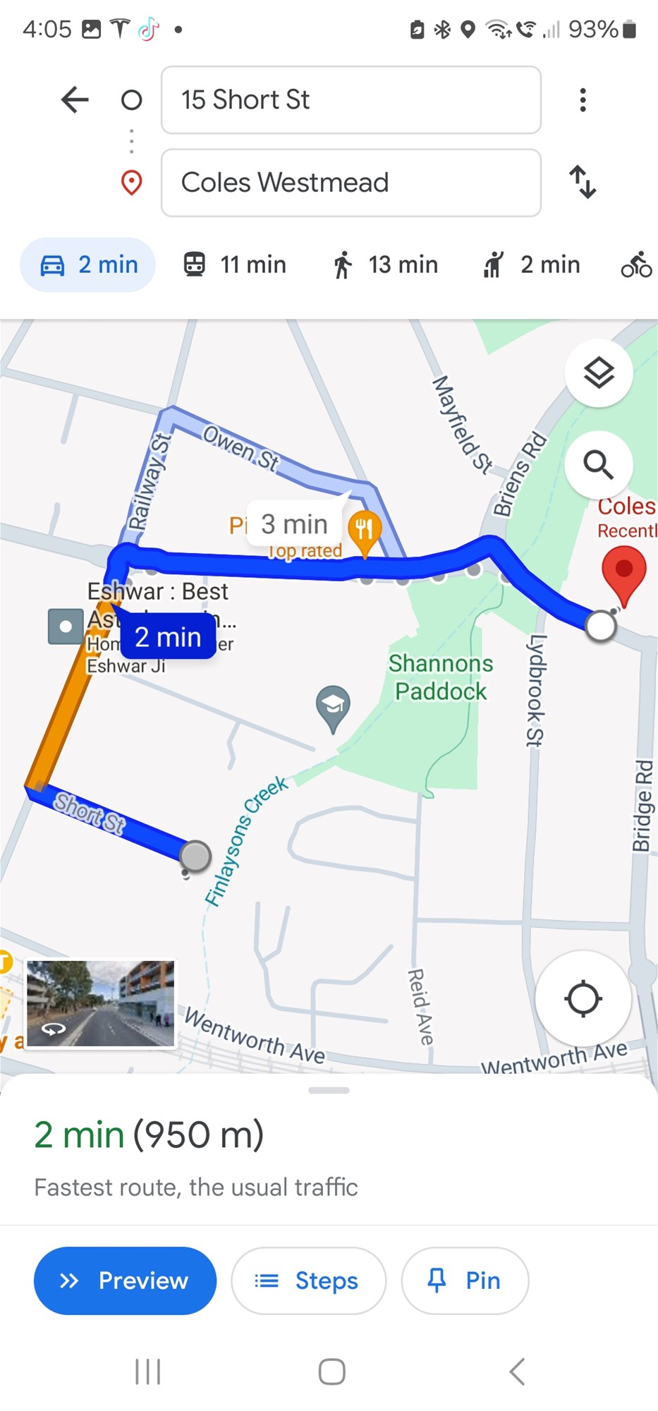 Close to station, with no 6