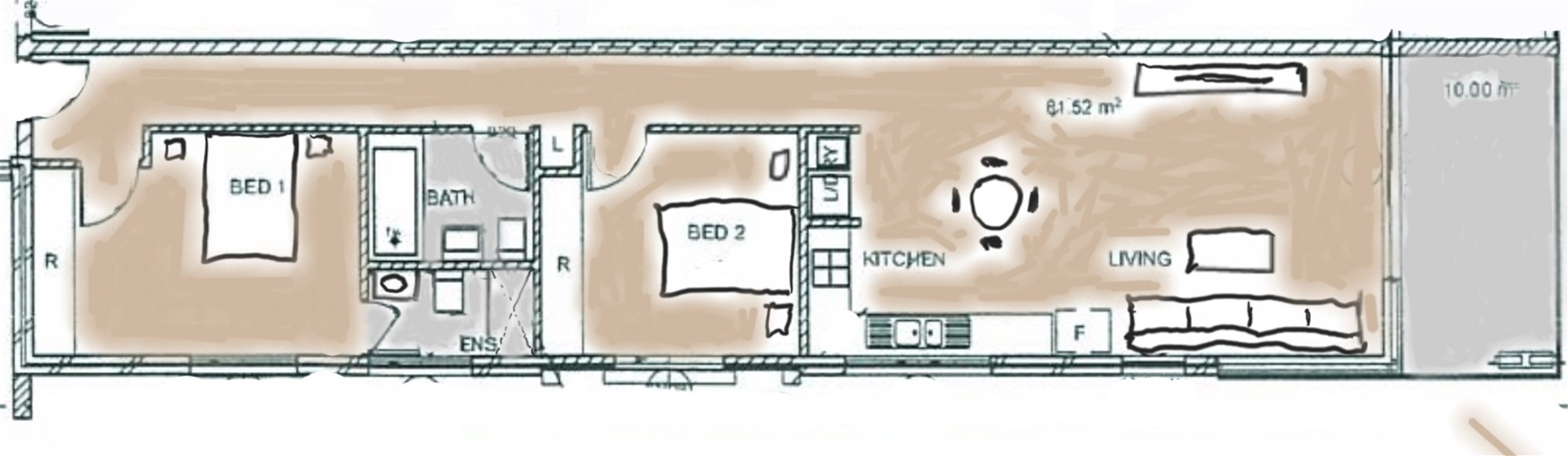Close to station, with no 16