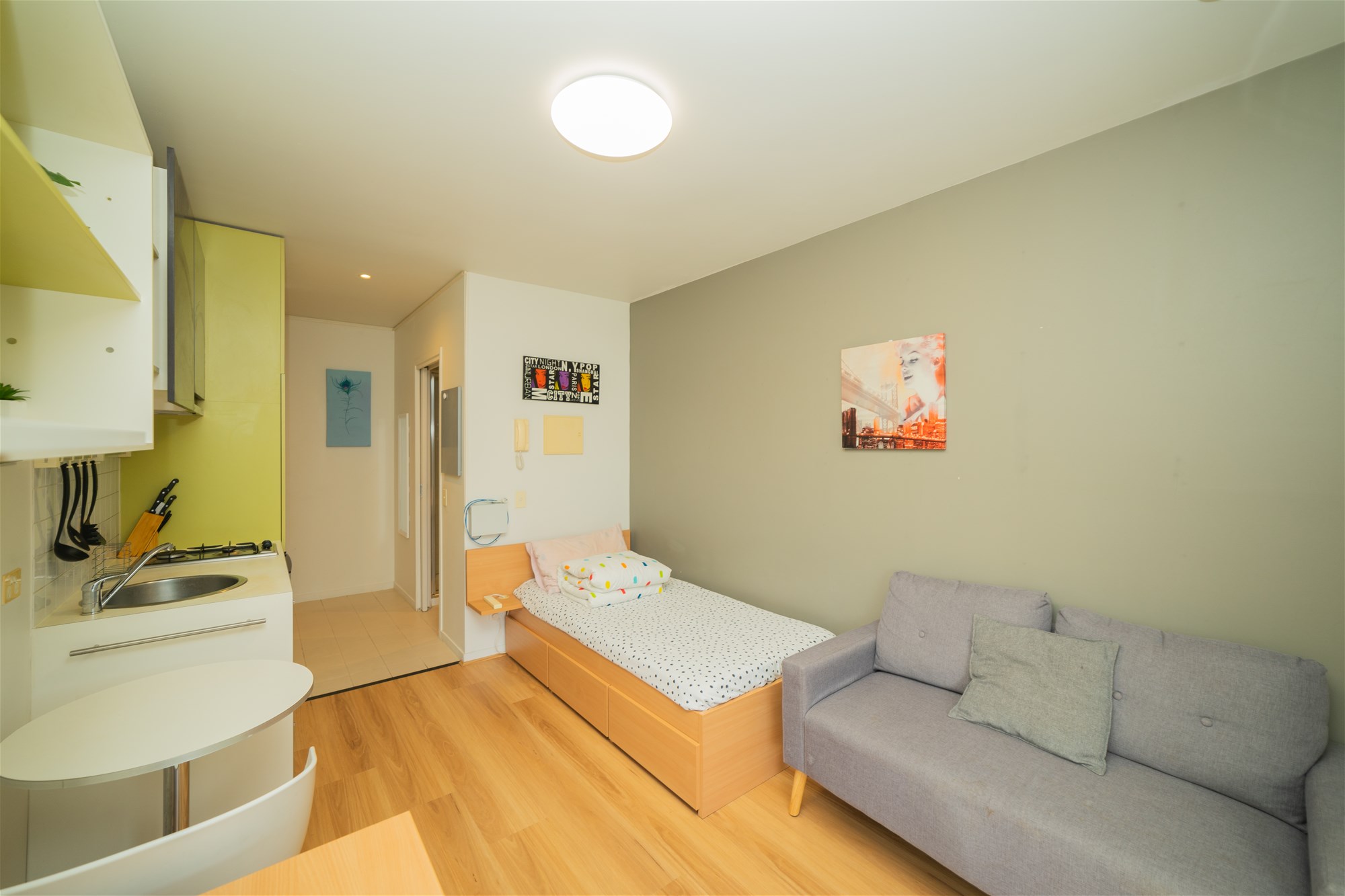 Large Corner Studio Next to 6