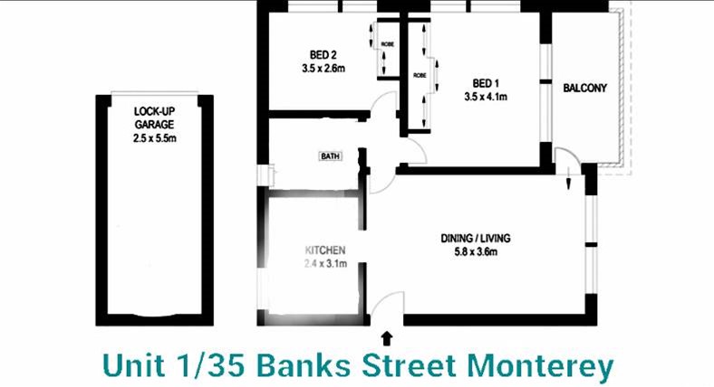 Large 2 Bedroom unit in 15