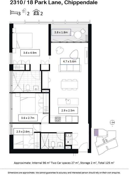 Sub Penthouse – 3 bedrooms, 23