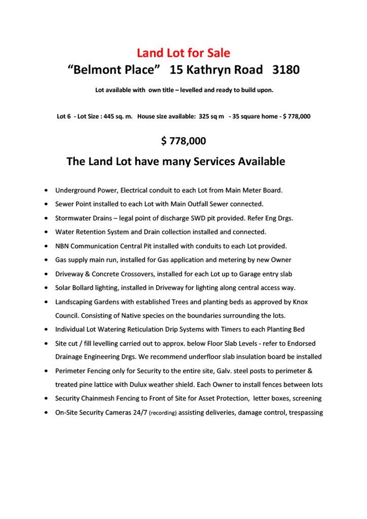 SOLD “UNDER CONTRACT” 10