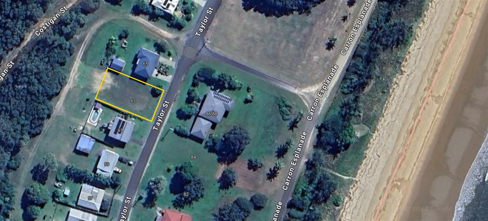 BEACHSIDE BLOCK IN TULLY HEADS