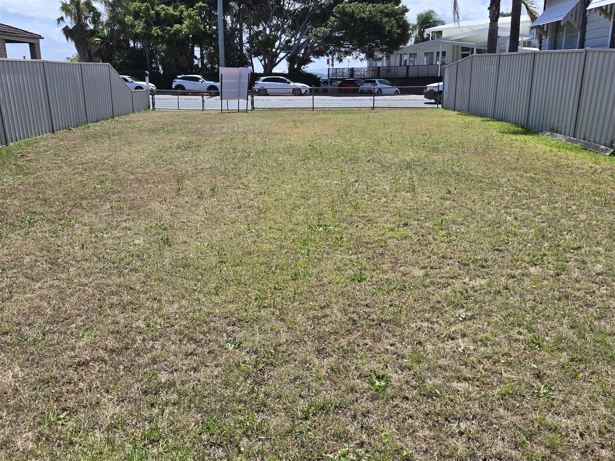Sensational level lot opposite Lake 14