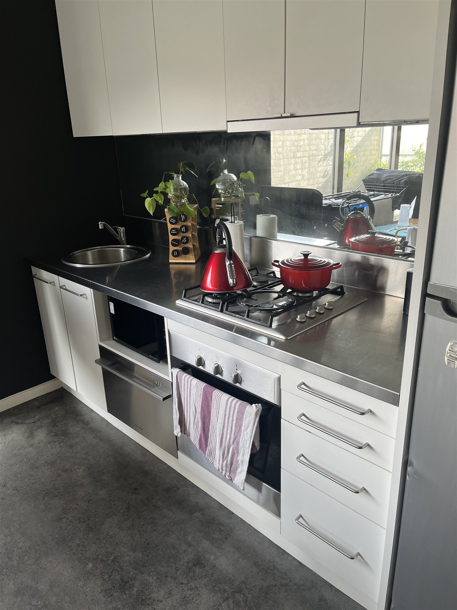 modern loft apartment with tree 15