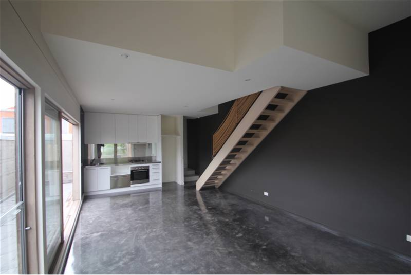 modern loft apartment with tree 20